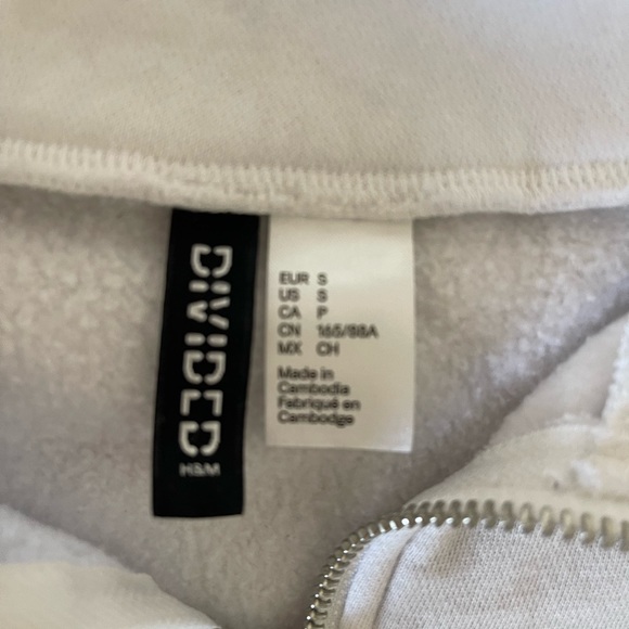 USA White Crop Hoodie - Picture 3 of 4